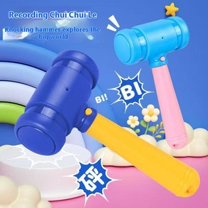 Recién llegado, Pequeño <span class=keywords><strong>Libro</strong></span> Rojo transfronterizo, divertido martillo creativo que golpea los juguetes, puede grabar trucos y explosiones de despertador de voz - Product Image 4