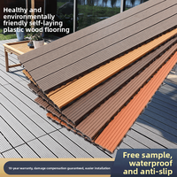 Revêtement de sol WPC pour extérieur, à emboîter, imperméable, ignifuge, anticorrosion, antidérapant, résistant à l'usure, pour rénovation de balcon