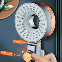 Pommeau de Douche Haute Pression Double Face Réglable avec Filtre, Douchette Multifonctionnelle pour Salle de Bain