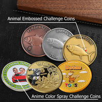 Moneda de recuerdo de oro y plata con muestras gratis, doble Logotipo de esmalte 3D, monedas de Metal de aleación de Zinc, fabricante de 20 años, moneda Challenger personalizada
