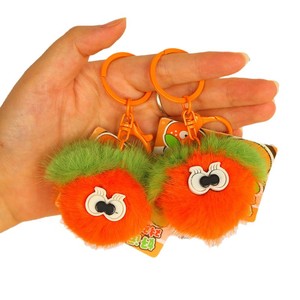 Llavero de peluche con forma de dibujos animados, mosquetón 3D de hilo suave para bolsos, regalos para estudiantes - Product Image 4