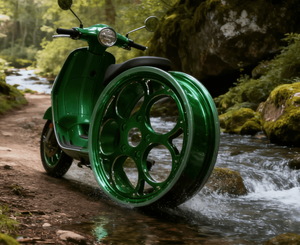 Suitable for VESPA Scooter Modification Wheels - CNC Cast <b>Aluminum</b> Rims 12*3.0J Corrosion-Resistant Budget-Friendly - Product Image 4