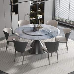 ชุดโต๊ะอาหารและเก้าอี้ทรงกลมคริสตัลทันสมัย - Product Image 5