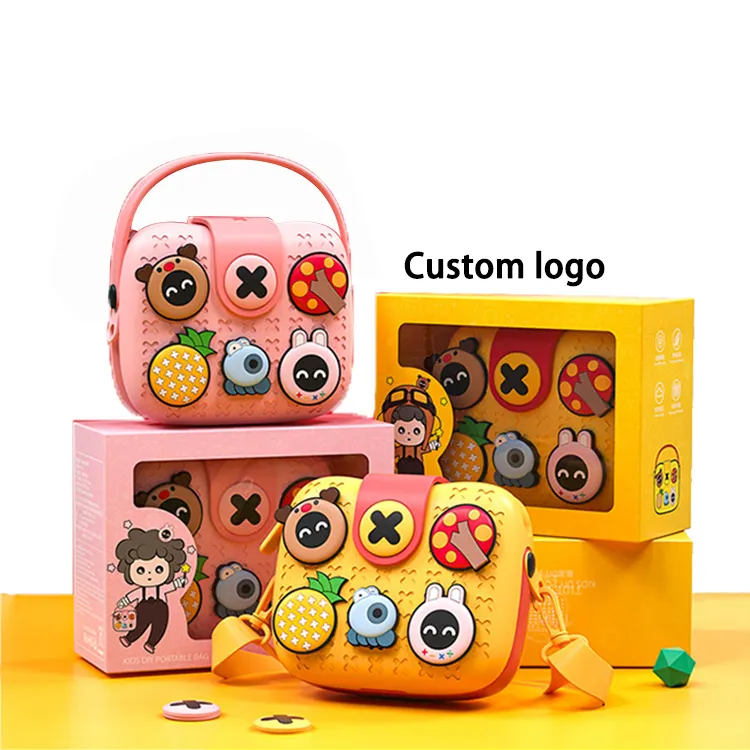 Custom Cute Mini EVA Kids Backpack Back to School Kindergarten Children school bag with DIY decoration Toy for Christmas Gift
