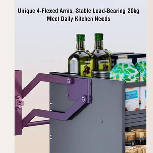 Armazenamento Soft Close Out Metal up Acessórios Multifuncionais Rack Sistema De Elevação De Cesta Ajustável Pull Down Kitchen <span class=keywords><strong>Cabinet</strong></span> - Product Image 3