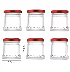 Frasco de Vidrio de Alta Calidad de 70 ml, Redondo, para Miel, Grado Alimenticio, Transparente, Vacío, para Envasar Nido de Pájaro, con Tapa Metálica de Rosca - Product Image 6