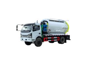 Camión de vacío y chorro para alcantarillado combinado Dongfeng de 2 ejes y 9m³ Euro III Yuchai, doble función, bomba de vacío con motor auxiliar Yuchai, exportación personalizada - Product Image 1