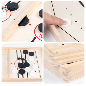 7 styles de jeu de fléchettes rapides, table de baby-foot ultra rapide, jeu de société de hockey aérien en bois pour bataille de bureau, jeu familial - Product Image 5