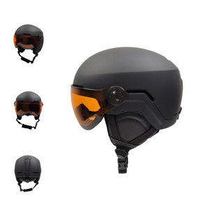 Casco de esquí con gafas certificado CE EN1077, casco de snowboard de seguridad ABS EPS resistente a impactos para deportes de carreras alpinas - Product Image 2