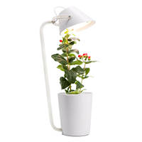 Kit de jardin hydroponique intelligent d'intérieur OEM avec lumière de croissance LED pour la culture de légumes et de fleurs à domicile, design moderne blanc, vente en gros