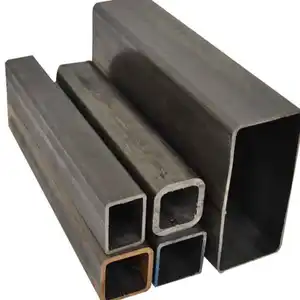 Carbon Structure Mild 24 Inch 50*50 Steel Square Pipe St37 Steel Rectangular Pipe Tube Black Square Pipe