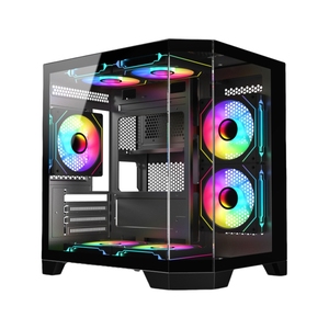 Jnp เคสสำหรับเล่นเกมตู้เกมแฟชั่นใหม่พัดลมระบายความร้อนด้วยน้ำเคสพีซีเคสสำหรับเล่นเกมคอมพิวเตอร์ - Product Image 1