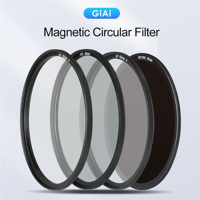 Optical Glass Multi Layer Coating Camera Lens Polarizing Neutral Density Filters Kit 49mm to 95mm UV CPL ND1000 Magnetic Filter