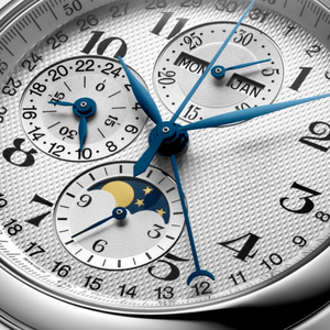<b>Automatic</b> <b>Chronograph</b> Watch with Moon Phase and Stainless Steel Bracelet Longinesing - Product Image 3