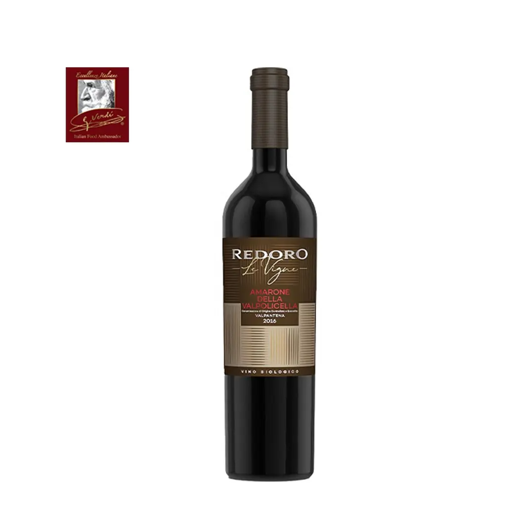 Italienischer Rotwein Bio Amarone Redoro LeVigne Valpol licella DOCG Valpantena 750cl GVERDI Auswahl Made Italy Rotwein