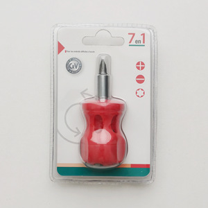 7 In 1 Screwdriver Set With Magnetic Crv Vanadium Steel Bits Flathead Phillips And Other Screwdrivers Metric System - Product Image 3