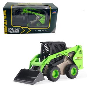 รถตักล้อยางฮุยนา 1707 รุ่นจำลองขนาด 1:50 รถบูลโดเซอร์สำหรับงานหนัก ของเล่นรถวิศวกรรม ของขวัญสำหรับเด็ก - Product Image 2