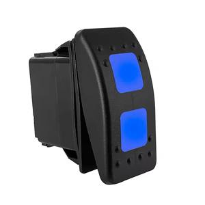 Interrupteur à bascule à polarité inversée DPDT 12V CC pour commande de moteur, prise d'alimentation RV EXT/<span class=keywords><strong>RET</strong></span> avec LED bleue (ON) OFF (ON), ON OFF ON - Product Image 2