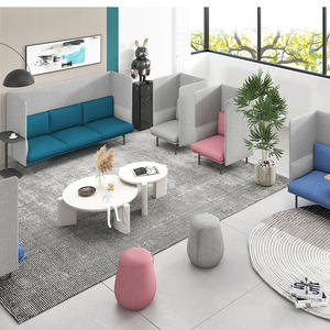 Design moderno Escritório Executivo Sofá Set Estante High-End Tecido De Espera Sofá Seccional Quarto Steel Frame Convertible Massagem - Product Image 4