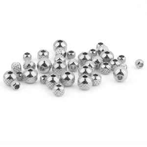 Perles rondes en acier inoxydable 4 mm plaquées or motif meander pour la fabrication de bijoux DIY - Product Image 5
