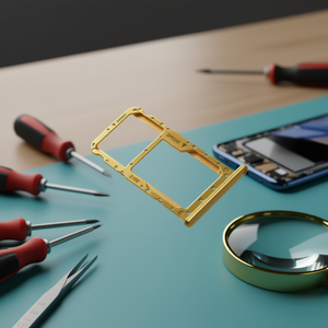 Vassoio porta SIM e Micro SD in metallo a doppio taglio per Huawei P20 Lite - Ricambio - Product Image 3