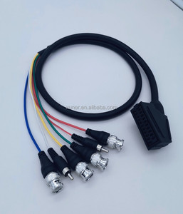Scart 母头转 4 BNC 2 RCA 音视频线 复合 AV 线 - Product Image 4