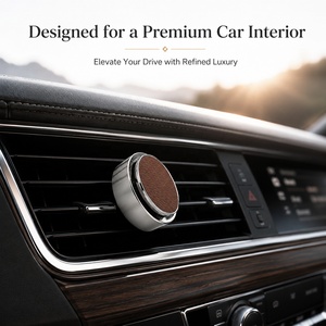 Luxuriöser Auto-Lufterfrischer mit Lüftungsclip aus Zinklegierung und PU-Leder für den Fahrzeuginnenraum - Product Image 2