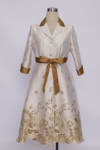 Robe de soirée maxi en jacquard bleu de haute qualité, nouvelle mode automne 2025, pour femmes - Product Image 5