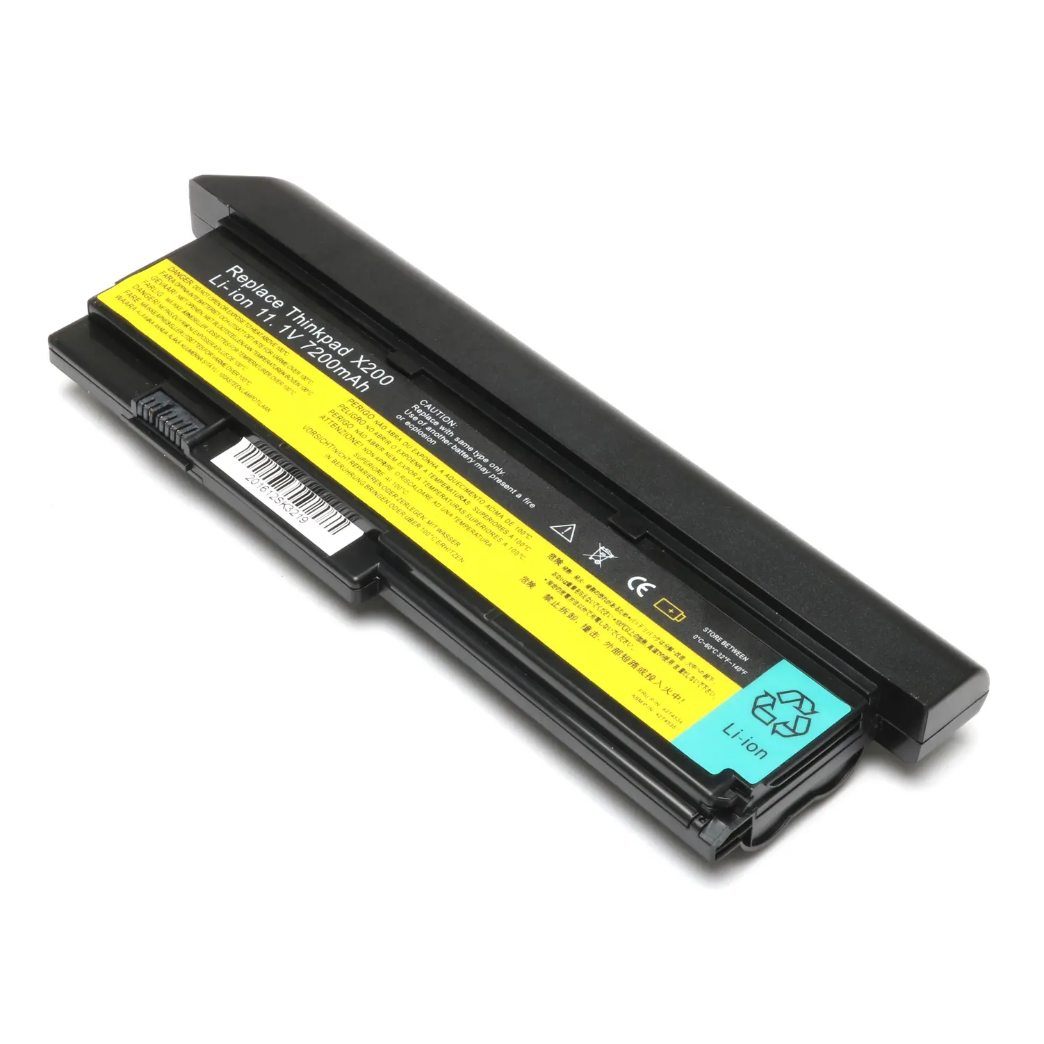 80WH 11.1V 7200MAH rechargeable laptop battery for LENOVO/ IBM X200 Tablet X200 X200t X201 X201t 43R9257 43R9256 42T4564 FRU