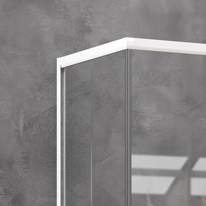 Mampara de Ducha Doble Corredera Kamalu KE-1000B 70x100 Blanco Mate - Product Image 4