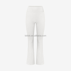 Leggings de yoga à taille haute de couleur verte, extensible dans les quatre sens, sans couture, léger, confortable, de haute qualité, logo personnalisé - Product Image 2