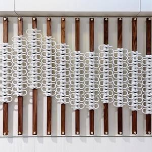 Grande Tenture Murale en Macramé de Bohème Tissage Main Écologique Tapisseries Coton Art Déco pour Espace Commercial Projet Minimaliste - Product Image 5