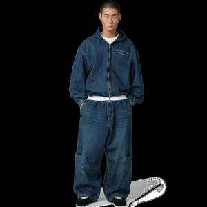 OEM Wholesale Jeans <b>Set</b> Custom Plus Size Heavy Weight Mens Organic Cotton Denim <b>Set</b> - Product Image 2