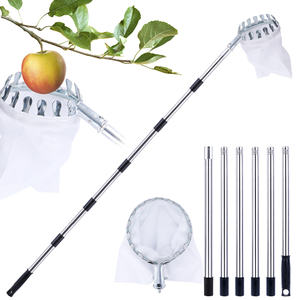 Cueilleur de fruits léger avec <span class=keywords><strong>sac</strong></span> <span class=keywords><strong>en</strong></span> <span class=keywords><strong>toile</strong></span> pour la récolte des pommes pêches mangues accessoire de jardin de qualité bricolage OEM personnalisable - Product Image 6