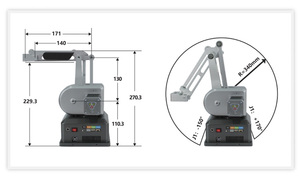 Ai Drawing Tiny <span class=keywords><strong>Robot</strong></span> Arm <span class=keywords><strong>Bras</strong></span> de <span class=keywords><strong>robot</strong></span> collaboratif avec système de vision AI Écriture et éducation de haute précision - Product Image 3