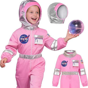 <span class=keywords><strong>Costume</strong></span> d'<span class=keywords><strong>astronaute</strong></span> rose pour filles et enfants <span class=keywords><strong>avec</strong></span> <span class=keywords><strong>casque</strong></span> et gants, inspiré de la NASA, combinaison spatiale en polyester pour Halloween - Product Image 1
