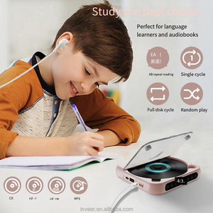 Inveer batterie longue fonction d'émetteur de dent bleue lecteur <span class=keywords><strong>CD</strong></span> Portable avec haut-parleur 2W modèle C1 lecteur <span class=keywords><strong>CD</strong></span> de voiture reproducteur De <span class=keywords><strong>cd</strong></span> - Product Image 3
