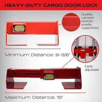 Serrure de porte de cargaison robuste pour accessoire de semi-remorque en acier enduit de poudre de conteneur de transport avec combinaison de sécurité maximale