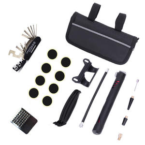 Kit de réparation de pneus de vélo avec patchs et pompe, pour le cyclisme, le sport, la route, le VTT, ensemble d'outils d'entretien en boîte - Product Image 3