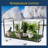 Petites maisons vertes intérieures et extérieures Contrôle de la température Plantes agricoles hydroponiques durables Serre stable