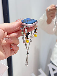 Convient aux bracelets de montre de la série 10 9 8 <span class=keywords><strong>7</strong></span> 6 5 4 3 2, bracelet de perles de teckel mignon et amusant, <span class=keywords><strong>cadran</strong></span> Ultra 2/1mm - Product Image 2