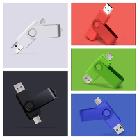 Usb 3.0 kapasitas penuh, Flash Drive Tipe C 8 Gb 16gb 32gb 64gb 128gb dengan LOGO kustom murah
