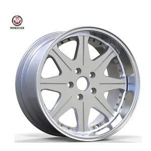 wholesale new 5 x 112 silver rim 17 18 inch 5 hole alloy cast car wheels