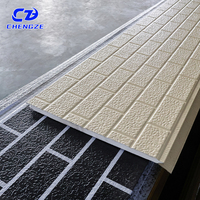 Panneau mural sandwich en métal isolant en mousse de polyuréthane PU contemporaine pour revêtement extérieur décoratif imitation brique