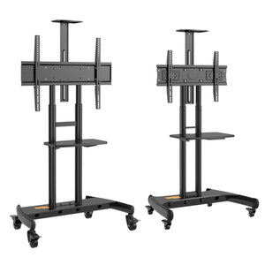 Supporto <span class=keywords><strong>TV</strong></span> Mobile Girevole Universale Kelmy per <span class=keywords><strong>TV</strong></span> <span class=keywords><strong>a</strong></span> Schermo Piatto da 32-70 Pollici con Capacità di 45,5 KG e Ripiano Portaoggetti - Product Image 1