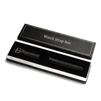 Boîte d'emballage personnalisée imprimée pour bracelet de montre, boîte longue pour bracelet de montre, boîte d'emballage plate pour bracelet de montre en kraft