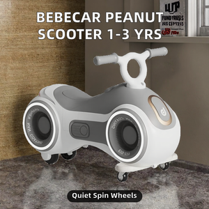 Patinete Infantil <span class=keywords><strong>Bebecar</strong></span> con Ruedas Universales y Diseño Silencioso, con Asiento con Temática de Cacahuete para Niños y Niñas - Product Image 4