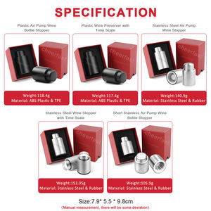 Bienvenido a la impresión de su tapón de vino de diseño con escala de tiempo negra reutilizable profesional tapón de vino hermético tapón de vino tinto - Product Image 6