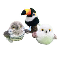 Jouet interactif pour chat, hibou électrique en peluche, toucan vibrant avec ailes battantes, stimule automatiquement l'instinct de chasse
