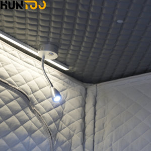 Huntoo Camper de camion tout aluminium robuste et pliable |   <span class=keywords><strong>Tente</strong></span> de toit rigide avec rangement latéral - Product Image 6